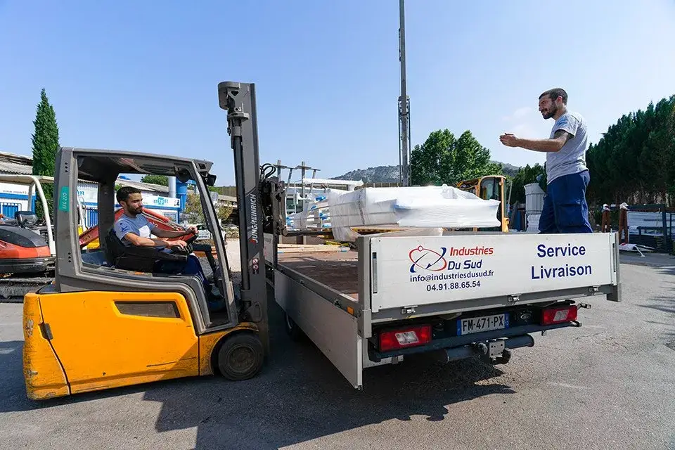 Livraison travaux sur site